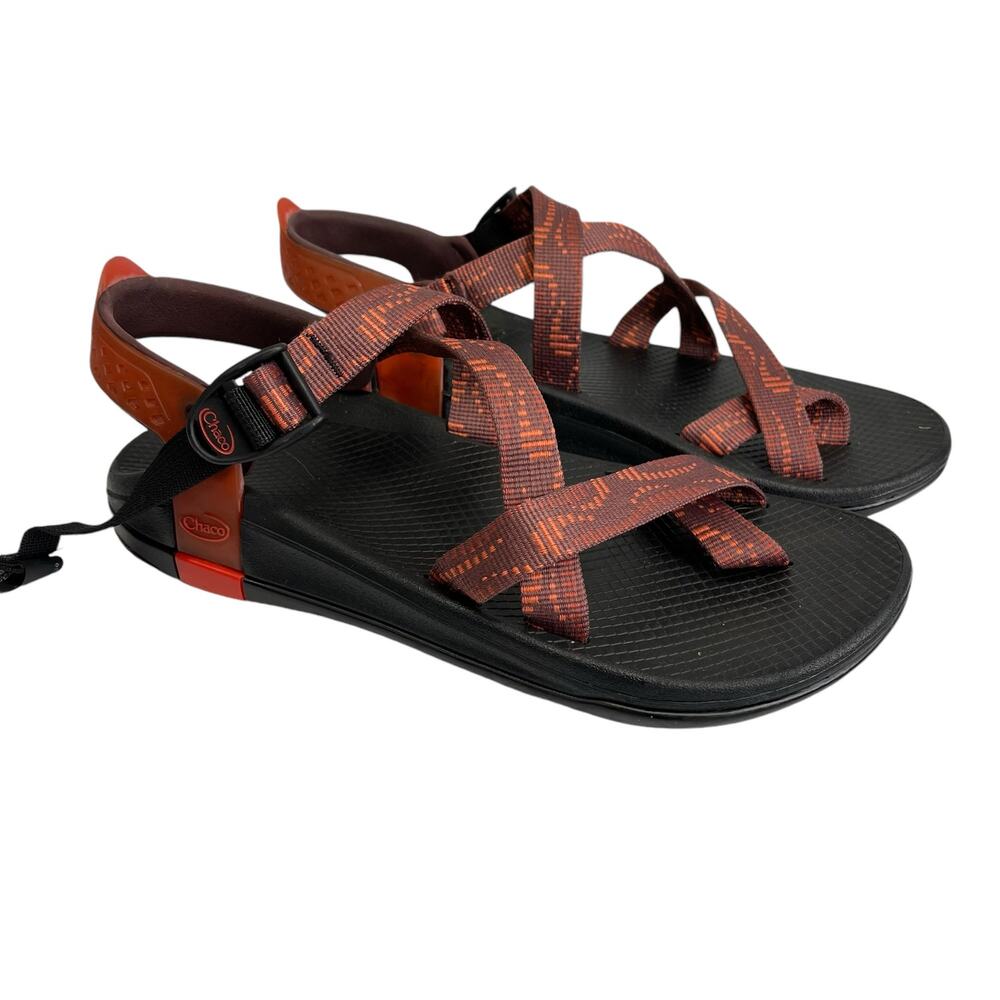 Chaco Mens Sandals Size 9 Orange Black